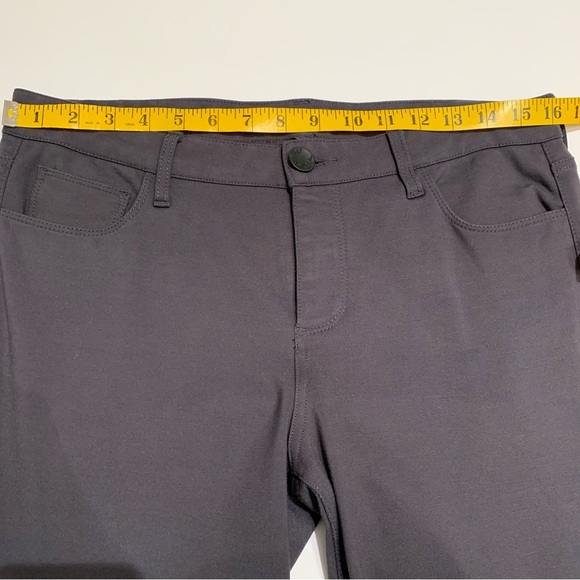 KUT from the Kloth Mia Toothpick Skinny Stretch Ankle Pants, Dark Grey Size 10 - Picture 11 of 13